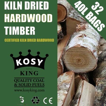Kiln Dried Hardwood Logs (32 x 40L Bags)